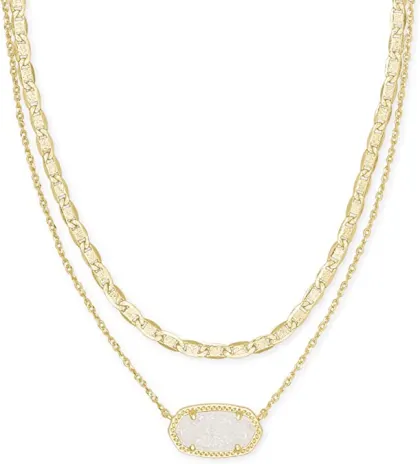 Kendra Scott Elisa Multi Strand Necklace for Women, Fashion Jewelry